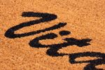 Doormat MagicHome RBC 199, for entrance, Welcome, 40x60 cm, rubber/coir