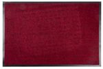 Doormat MagicHome, for entrance, 60x90 cm, black/red