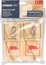 Trap P04331, for mice, wooden, pack of 2 pcs