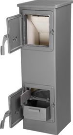 Stove Thalia Ewa, 5.3 kW, 120 mm, cast iron/fireclay