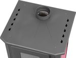 Stove Thalia Pella, red, 5.4 kW, 85 cm