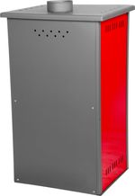 Stove Thalia Pella, red, 5.4 kW, 85 cm