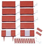 Edging Strend Pro Garden GE089, 20x9x4 cm, PP, Solar, LED, pack of 10 pcs, length approx. 2.20 m