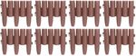 Palisád GE037, 27x24 cm, PP, barna, flexibilis, Hosszúság 2,16 m, 8 db-os csomag