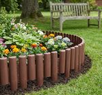 Palisade GE037, 27x24 cm, PP, brown, flexible, L-2.16 m, pack. 8 pcs
