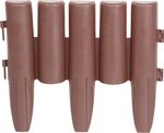 Palisád GE037, 27x24 cm, PP, barna, flexibilis, Hosszúság 2,16 m, 8 db-os csomag