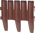 Palisád GE037, 27x24 cm, PP, barna, flexibilis, Hosszúság 2,16 m, 8 db-os csomag