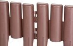 Palisade GE037, 27x24 cm, PP, brown, flexible, L-2.16 m, pack. 8 pcs