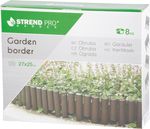 Palisád GE037, 27x24 cm, PP, barna, flexibilis, Hosszúság 2,16 m, 8 db-os csomag