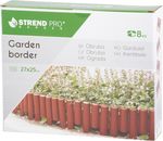 Palisád GE037, 27x24 cm, PP, terrakotta, flexibilis, Hosszúság 2,16 m, 8 db-os csomag