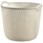 Kosár Curver® KNIT, 30 literes, krémszínű, 39x30 cm