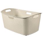 Laundry Basket Curver® MY STYLE, 47 L, cream, 60x39x28 cm