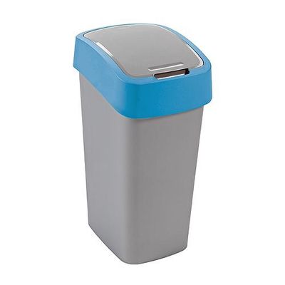 Szemetes Curver® FLIP BIN, 25 literes, ezüstszürke/kék