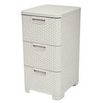 Chest of Drawers Curver® STYLE, 3x drawer, cream, 33x60x38 cm
