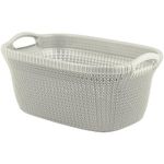 Kosár Curver® KNIT 3677, 40 literes, krémszínű, 60x27x39 cm, szennyeshez, ruhához