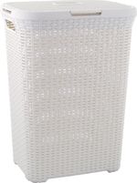 Laundry Basket Curver® NATURAL STYLE, 60 L, cream, 44x34x61 cm