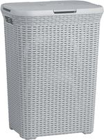 Laundry Basket Curver® NATURAL STYLE, 60 L, grey, 44x34x61 cm