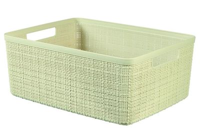 Kosár Curver® JUTE M, 12 literes, krémszínű, 36x28x15 cm