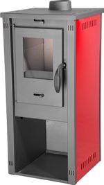 Stove Thalia Okta M, 3.9 kW, red