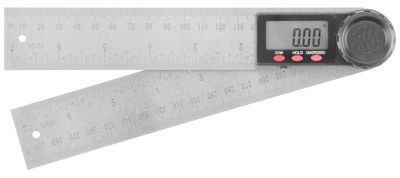 Strend Pro ruler, digital, angular 200 mm, stainless steel, INOX
