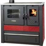 Stove Pro PANONIA, red, left outlet