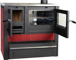 Stove Pro PANONIA Ceramic, 10kW, red, right outlet