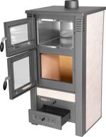 Stove Pro TAURUS Ceramic, beige, 12 kW, 120 mm, with oven