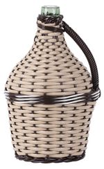 Demijohn Strend Pro Cada Wilo, 5 liter, glass, for wine and spirits, wicker-covered, MIX colors