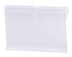 Cenovka na vešiak Racks H41 40x65mm, štandardný PVC háčik na cenovky