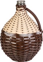 Demizson Strend Pro Cada Wilo, 10 liter, üveg, borhoz és pálinkához, fonott, vegyes színek
