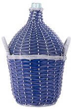 Demijohn Strend Pro Cada Wilo, 15 liter, glass, for wine and spirits, wicker-covered, MIX colors