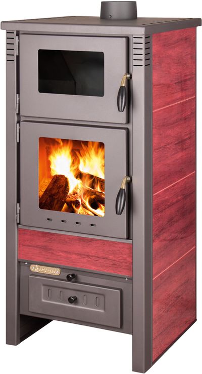 Kachle Pro TAURUS Ceramic, bordové, 12 kW, 120 mm, s rúrou na pečenie
