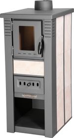 Kályha Pro LAVA Ceramic, bézs, 6,5 kW, 120 mm