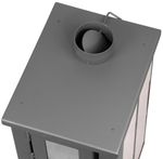 Kályha Pro LAVA Ceramic, bézs, 6,5 kW, 120 mm