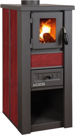 Stove Pro LAVA Ceramic, burgundy, 6 kW, 120 mm