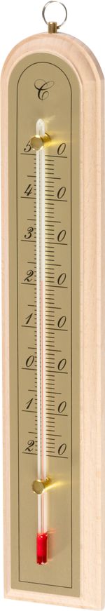 Thermometer Strend Pro, TMM-050 Spa, outdoor, for window, 260x50x18 mm, wooden