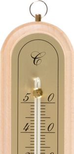 Thermometer Strend Pro, TMM-050 Spa, outdoor, for window, 260x50x18 mm, wooden
