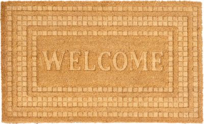 Lábtörlő MagicHome, ajtó elé, Welcome, műanyag, 45x75 cm
