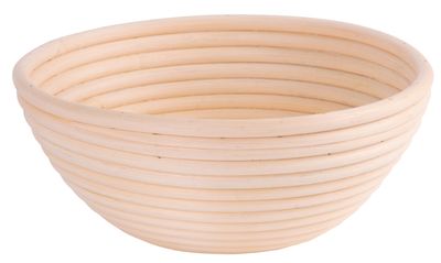 Kelesztő rattan kosár MagicHome, kenyér kelesztésére, kerek, max. 1 kg, 25 x 8 cm