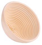 Kelesztő rattan kosár MagicHome, kenyér kelesztésére, kerek, max. 1,2 kg, 28 x 8 cm