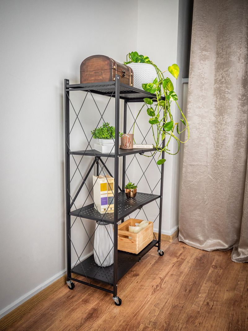 Regaly Amazon Regál MagicHome, kovový, 4 police, 1270x720x340 mm, max. 50 kg/polica ...