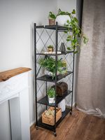 Rack Racks RAW5T, metal, 5 shelves, 1630x720x340 mm, max. 50 kg/shelf, portable