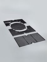Grillrács Manresa BBQ 225x440 mm, belső körkörös ráccsal