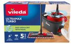Cleaning Set Vileda Ultramax TURBO, mop+bucket + Actifibre Soft cloth