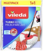 Mop head Vileda TURBO 2in1, 1+1 free, replacement cloth