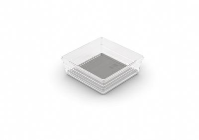 Organizer Curver® SISTEMO 6, transparent/grey, 15x15x5 cm, into shelft