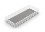 Organizér Curver® SISTEMO 8, priesvitný/sivý, 15x37.5x5 cm, do zásuvky
