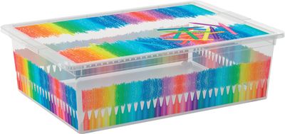 Box KIS C Box Arty Colours L, 27L, 39x55x16 cm, with lid