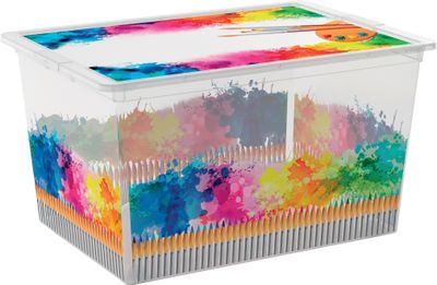 Box KIS C Box Arty Colours XL, 50L, 39x55x31 cm, with lid