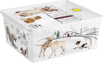 Box KIS C Style Pets M, 18L, 34x40x17 cm, with lid